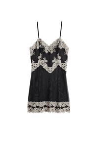 INTIMISSIMI Пеньюар 'Pretty Flowers' в черном цвете