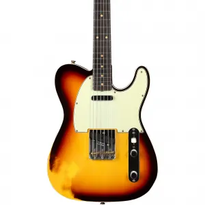 Электрогитара Fender Custom Shop 1960 Telecaster Custom Heavy Relic, супервыцветший состаренный шоколадный 3-цветный солнечный градиент
