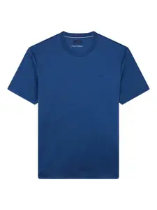 Футболка из джерси с вышивкой в виде акульего плавника Paul & Shark, синий