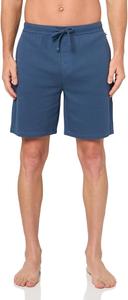 BOSS Мужские шорты для отдыха с контрастным логотипом в стиле вафли, Northern Blue
