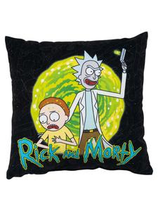 Rick and Morty Подушка с изображением Рика и Морти, подушка для сиденья, декоративная подушка, подушка для головы, 30x30 см, черная