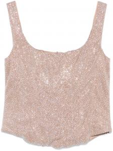 Giuseppe Di Morabito топ с кристаллами, нейтральный