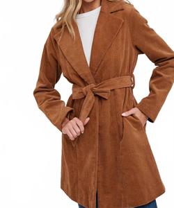 Куртка из вельвета в верблюжьем цвете BluIvy, коричневый