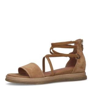Сандалии с ремешками MANFIELD Strap Sandals, кэмел