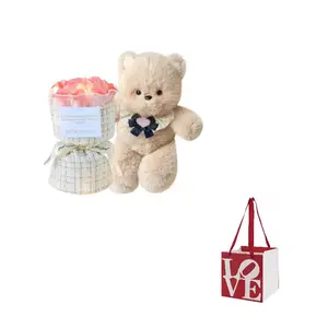 Плюшевая кукла Cute Running Bear высотой 30см/40см Ten Thousand Children's Music