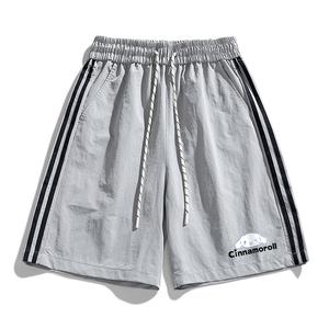 Шорты повседневные Unisex CINNAMOROLL Yugui Dog Sanrio, светло-серый