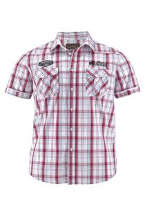 Рубашка Mans World Comfort fit Button Up, цвет Red/White