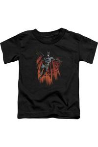 Футболка с коротким рукавом Batman Majestic для малышей Gildan, черный