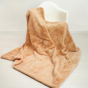 Плед DecorX, коричневый / оранжевый