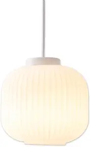 Подвесной светильник näve "Женева", 1 лампочка, лампа E27 | Лампы можно заменить, подвесной светильник, молочно-белое стекло, 1xE27 макс.40 Вт Ø 21 см, Высота: 128 см, белый