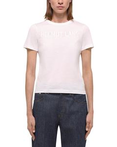 Helmut Lang Логотип Узкая Футболка, белый