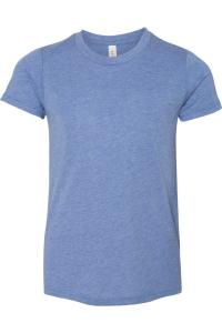 Футболка BELLA + CANVAS Youth Triblend, цвет blue triblend