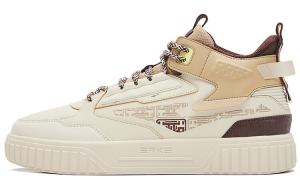 Кроссовки для скейтбординга мужские, средней высоты, теплые, льняные/кофейные Erke