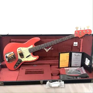 Fender Custom Shop '63 Jazz Bass Journeyman - состаренный Fiesta Red