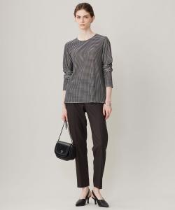 Топ из велюрового трикотажа с принтом