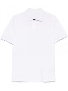 Fay рубашка поло из ткани пике, белый