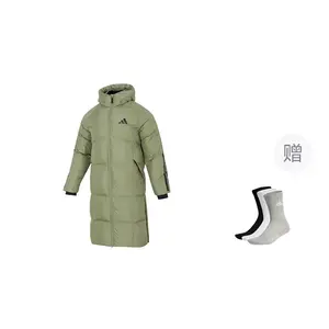 Adidas Мужская утепленная пуховая куртка палаточный зеленый, Tent Green-Includes Socks