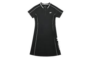 Женское короткое платье с коротким рукавом YONEX, черное