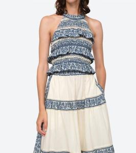 Топ с принтом Arlo и вырезом халтер в цвете Multi SEA