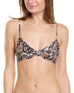 BEACH RIOT Топ бикини Камила, цвет black floral