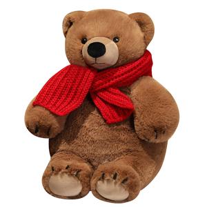 Шарф полярный медведь, милый плюшевый мишка, успокаивающая игрушка для объятий плюшевая кукла высота 33см/55см Barbne