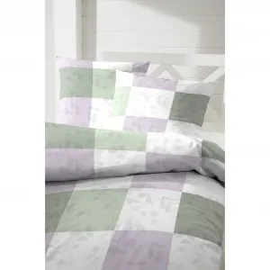 Постельное белье Primera «Перкаль постельное белье Гамбит», в современную клетку, цвет flieder
