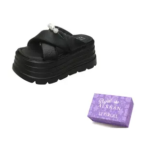 Alxnan Женские противоскользящие шлепанцы Black, цвет Black