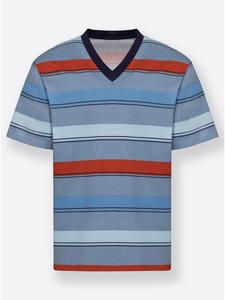 Sieh an! Короткие шорты в темно-синюю и красную полоску