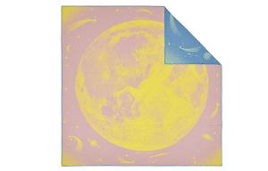 HERMES Шёлковый шарф, Pink/Blue/Yellow