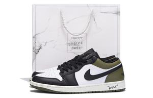 Баскетбольные кроссовки Air 1 с антискользящим износостойким верхом, винтажные, унисекс, черно-зеленые Jordan, Black Green