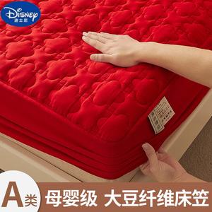 Disney Простыня на резинке 120х200 см, класс А, хлопок, цвет Good Luck Red