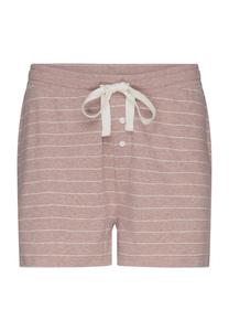 Женские шорты для сна в полоску из смесового хлопка Manguun, цвет Taupe Melange