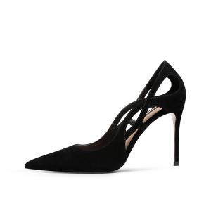 Туфли женские на высоком каблуке Jooc, цвет Sexy Black [Heel height 7cm]