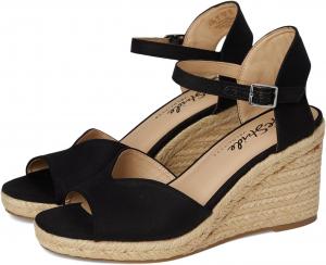 Сандалии LifeStride Tess Wedge Espadrille Sandals, черный