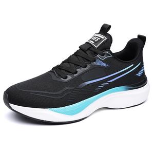 TONYBEAR Амортизирующие противоскользящие износостойкие низкие кроссовки для бега с эффектом увеличения роста мужские черные, цвет Black