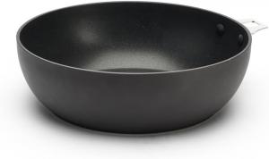 Кастрюля De Buyer, изогнутая, с антипригарным покрытием, съемная, изготовлена ​​из алюминия, диаметр 24 см, серая