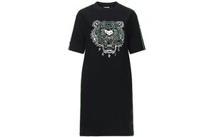 Платье женское Kenzo Paris с короткими рукавами, черный