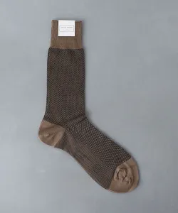 Носки в микроклетку United Arrows, цвет Beige