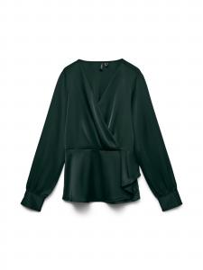 VERO MODA Блузка 'VMLea' в темно-зеленом цвете