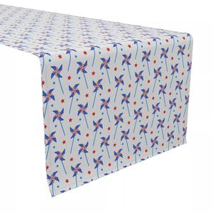 Настольная дорожка, 100 % хлопок, 16x72 дюйма, патриотические вертушки