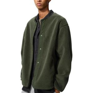 UNIQLO Бархатная куртка мужская тёмно-оливковая, Dark Olive