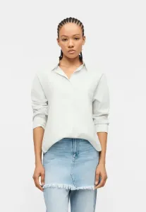 Рубашка в полоску onloregon bari, блузка на пуговицах Only, Cloud Dancer/Black