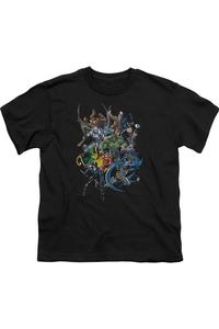 Футболка Batman Saints And Psychos с коротким рукавом для детей Gildan, черный