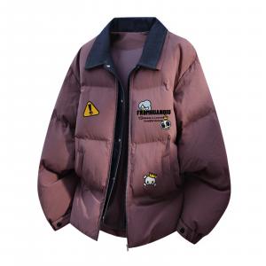 Пуховик Unisex Lapel Thickened Puffer HUANQIU, cinnabar фиолетовый