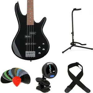 Бас-гитара Ibanez Gio GSR200BK Essentials Bundle - Черная
