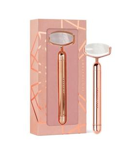 Импульсный роллер из горного хрусталя – РОЗОВОЕ ЗОЛОТО CRYSTALLOVE