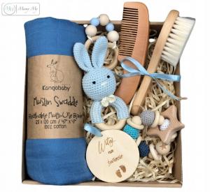 Салфетка для мальчика, готовый подарок в эко-коробочке. Inna marka