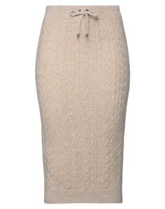 Юбка миди Brunello Cucinelli, бежевый