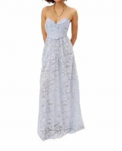 Женское длинное платье Joelle синего цвета For Love & Lemons