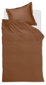 Постельное белье Ambiante Satin Uni 2-teilig, коричневый - 155 х 220 см